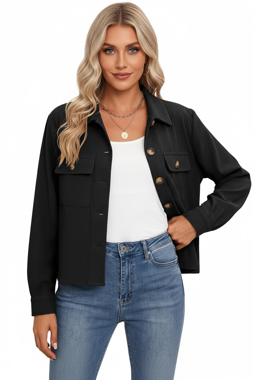 PIPPA | CORDUROY BUTTON JACKET