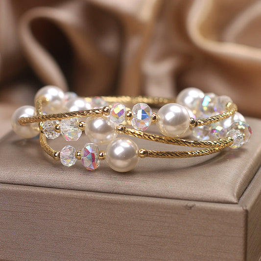 WIND | MULTI-LAYER PEARL BRACELET