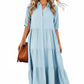 CÉLINA | BUTTON-UP LONG SLEEVE DRESS