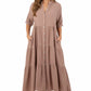 CÉLINA | BUTTON-UP LONG SLEEVE DRESS