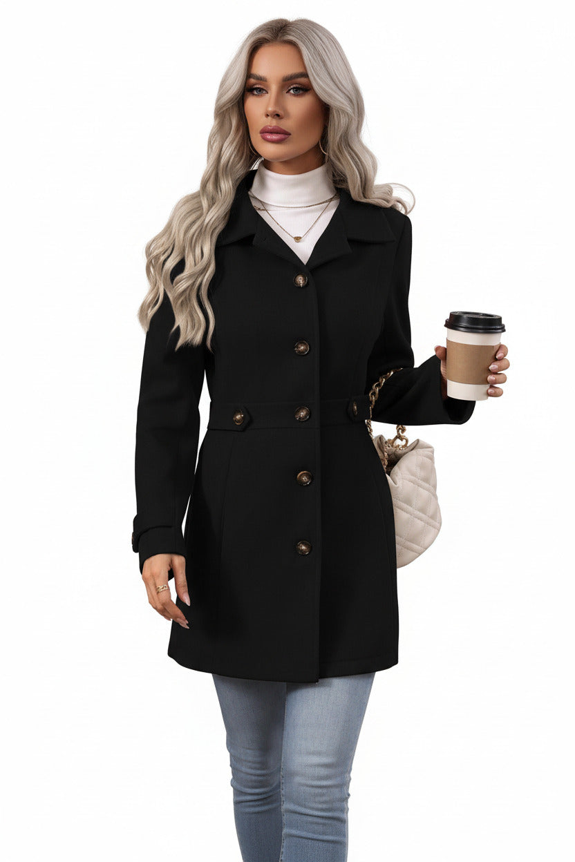 MARGOT | SINGLE BREAST WOOL COAT