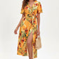 NADIA | FLORAL SLIT MIDI