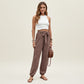 RIVA | LACE-UP CASUAL PANTS