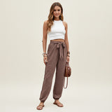RIVA | LACE-UP CASUAL PANTS