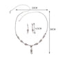 SPARKLE | ZIRCON NECKLACE EARRINGS SET