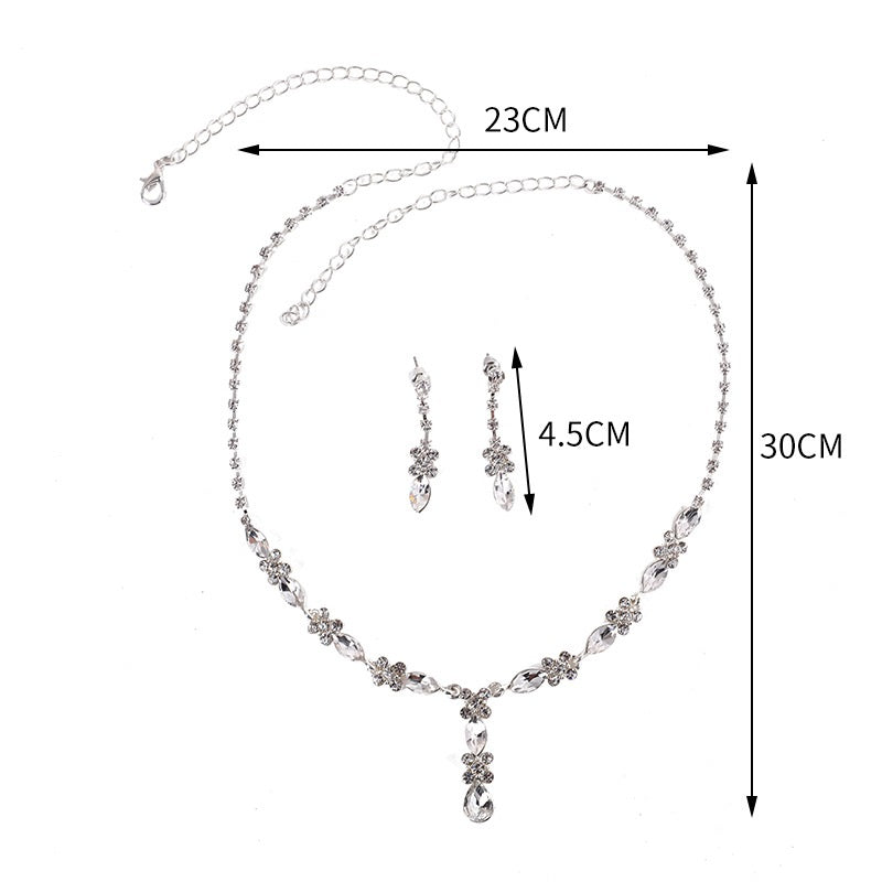 SPARKLE | ZIRCON NECKLACE EARRINGS SET