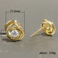 ELARA | MINIMALIST GOLD STUDS