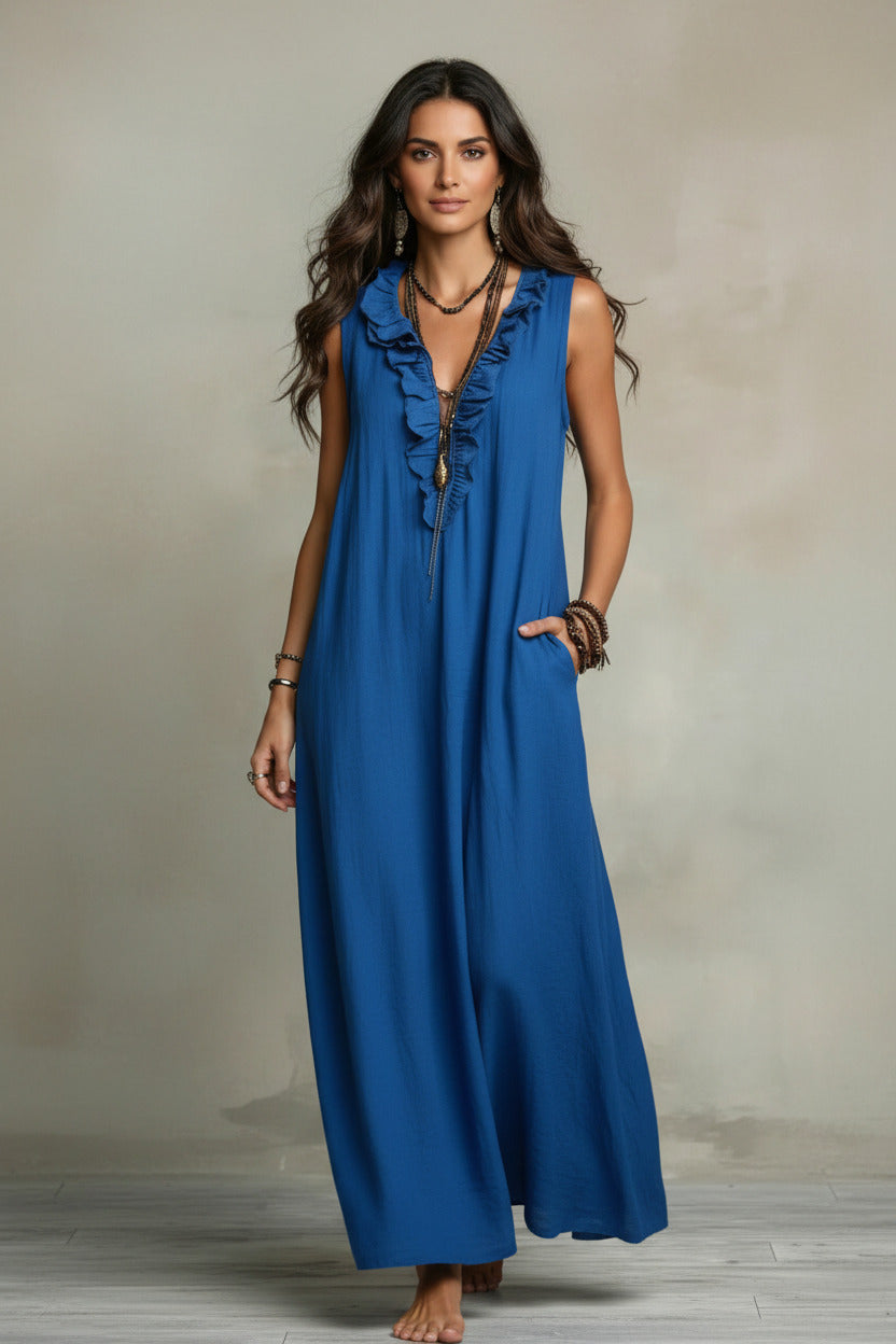 PETRA | POCKET RUFFLE DRESS