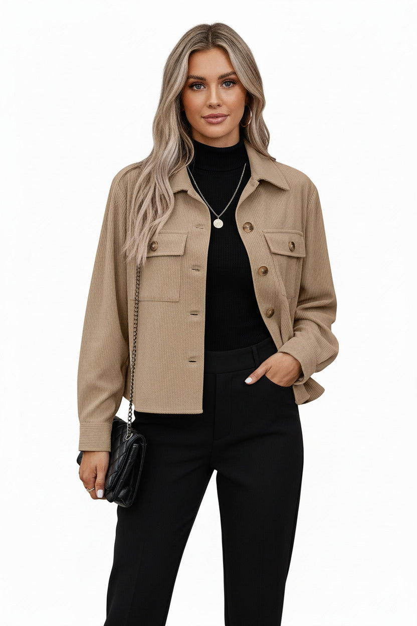 PIPPA | CORDUROY BUTTON JACKET
