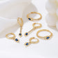 HEART | BLUE ZIRCON HEART EARRINGS