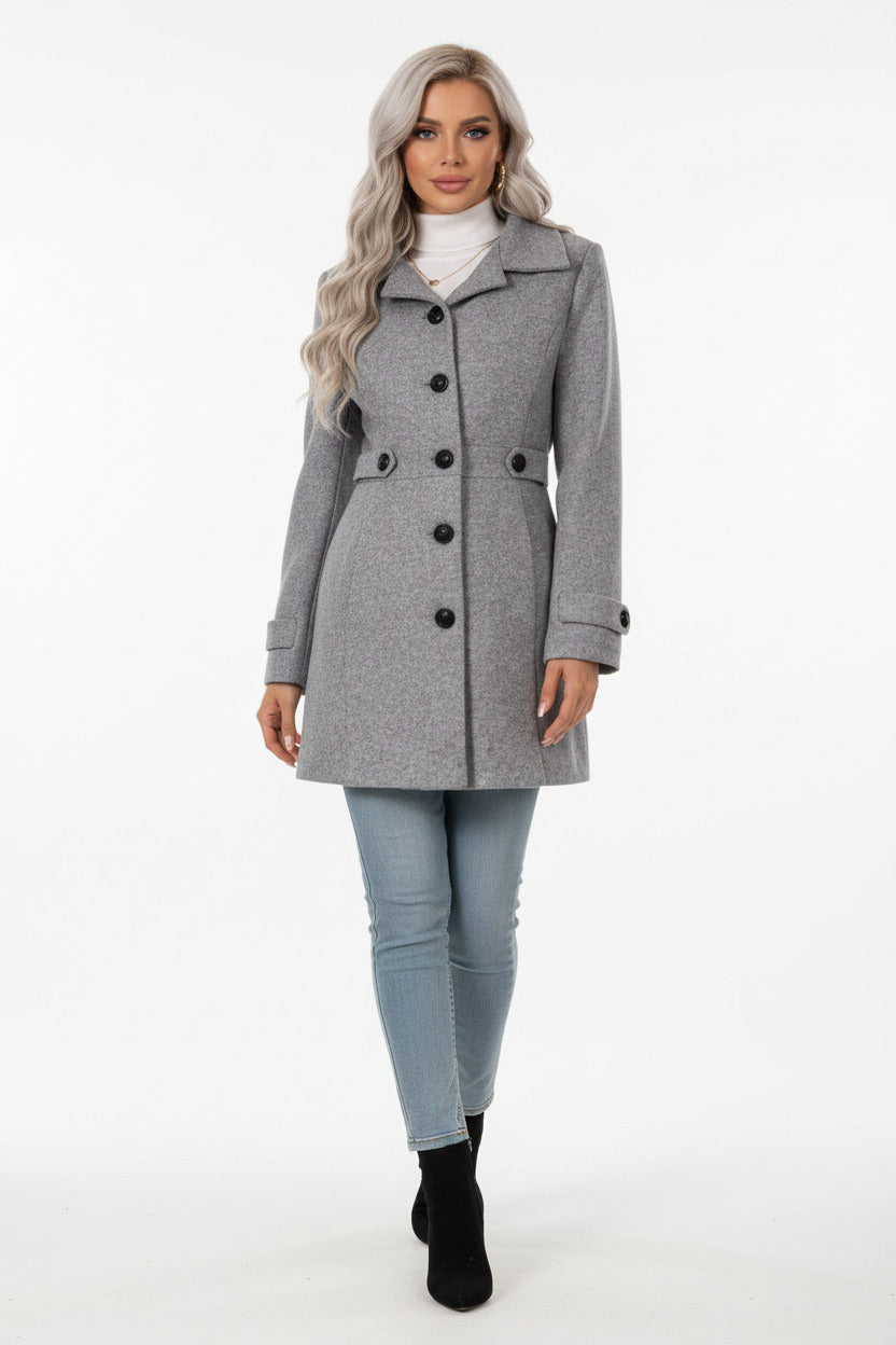 MARGOT | SINGLE BREAST WOOL COAT