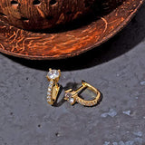HORSE | HORSESHOE DIAMOND EAR CLIPS