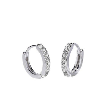 SILVER | 925 DIAMOND STUD EARRINGS