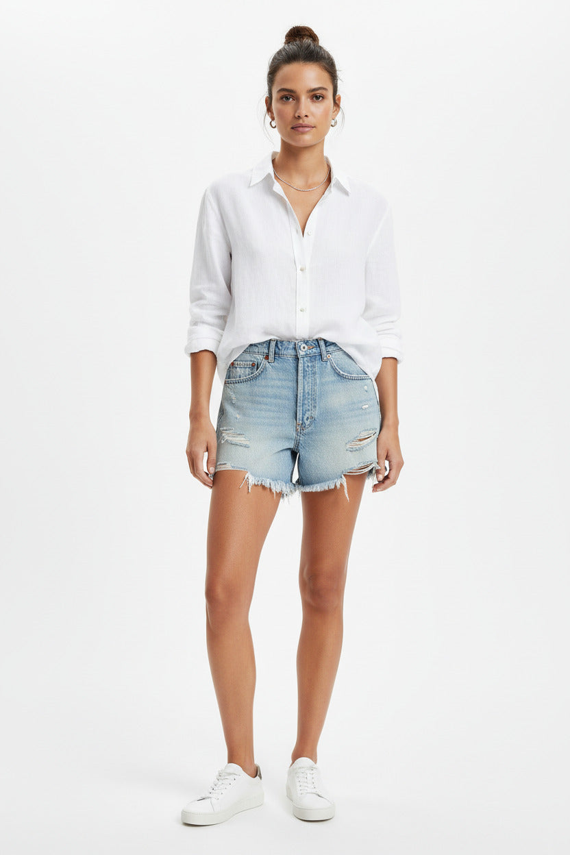 CLEO | PERFORATED DENIM