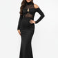 ROMANE | MESH PANEL PLEATED DRESS