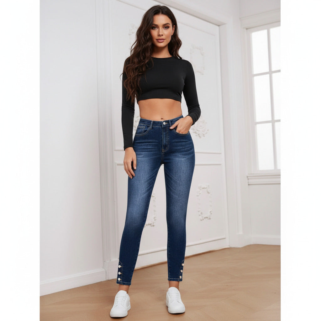 ZARA | ZIP CROPPED DENIM