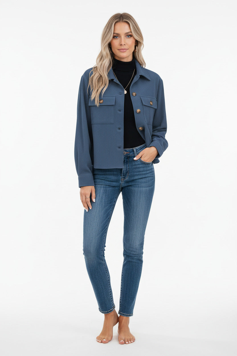 PIPPA | CORDUROY BUTTON JACKET