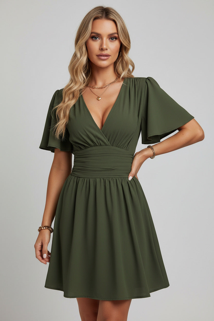 VIVI | BUTTERFLY SLEEVE DRESS