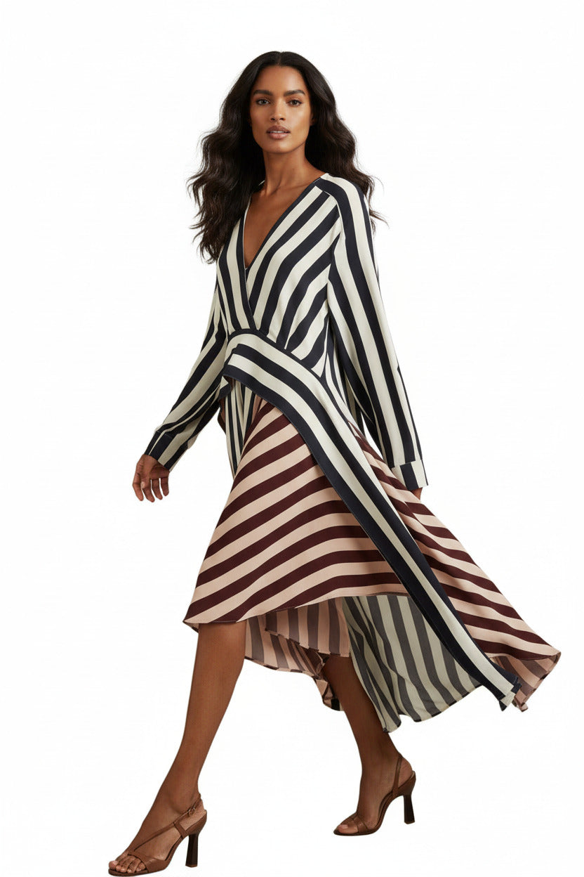 ZARA | LOOSE STRIPED CASUAL DRESS