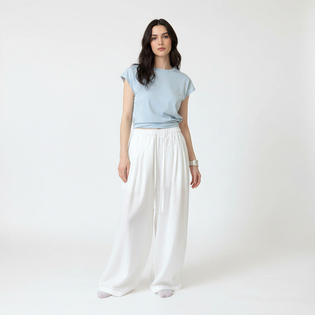 CELESTE | RELAXED LINEN TROUSERS