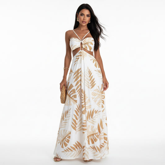 PALOMA | TROPICAL PRINT MAXI DRESS