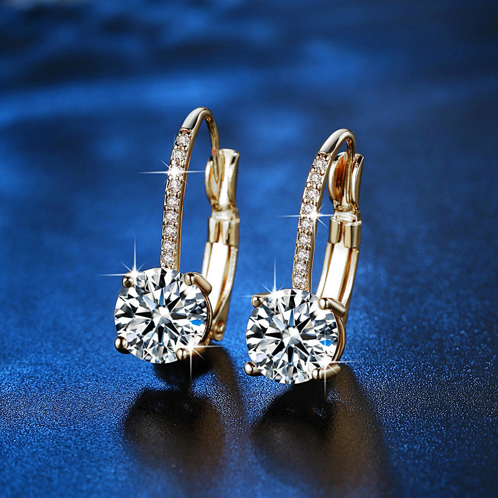 CLAW | FOUR-CLAW DIAMOND EAR HOOK