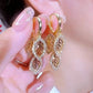 LEAF | ZIRCON LEAF TASSEL EAR CLIP