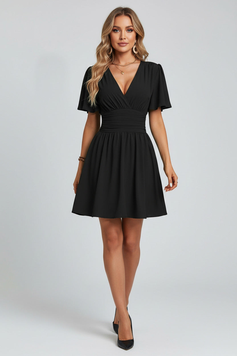 VIVI | BUTTERFLY SLEEVE DRESS