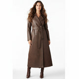 NADINE | LONG LEATHER TRENCH