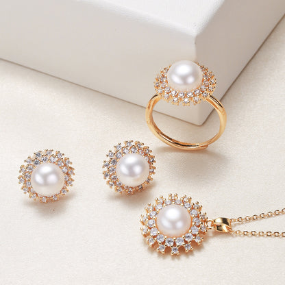 NOVA | PEARL TRIO JEWELRY SET