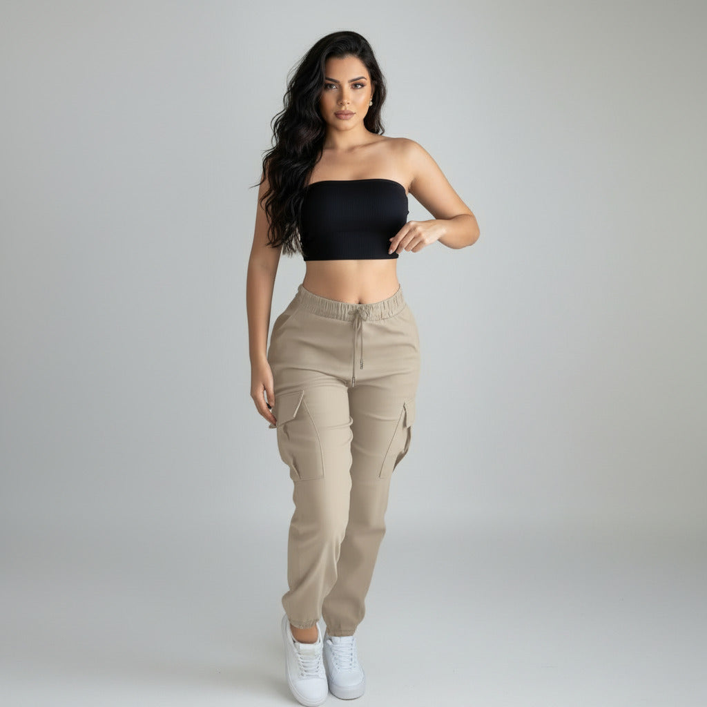 TARA | DRAWSTRING CARGO PANTS
