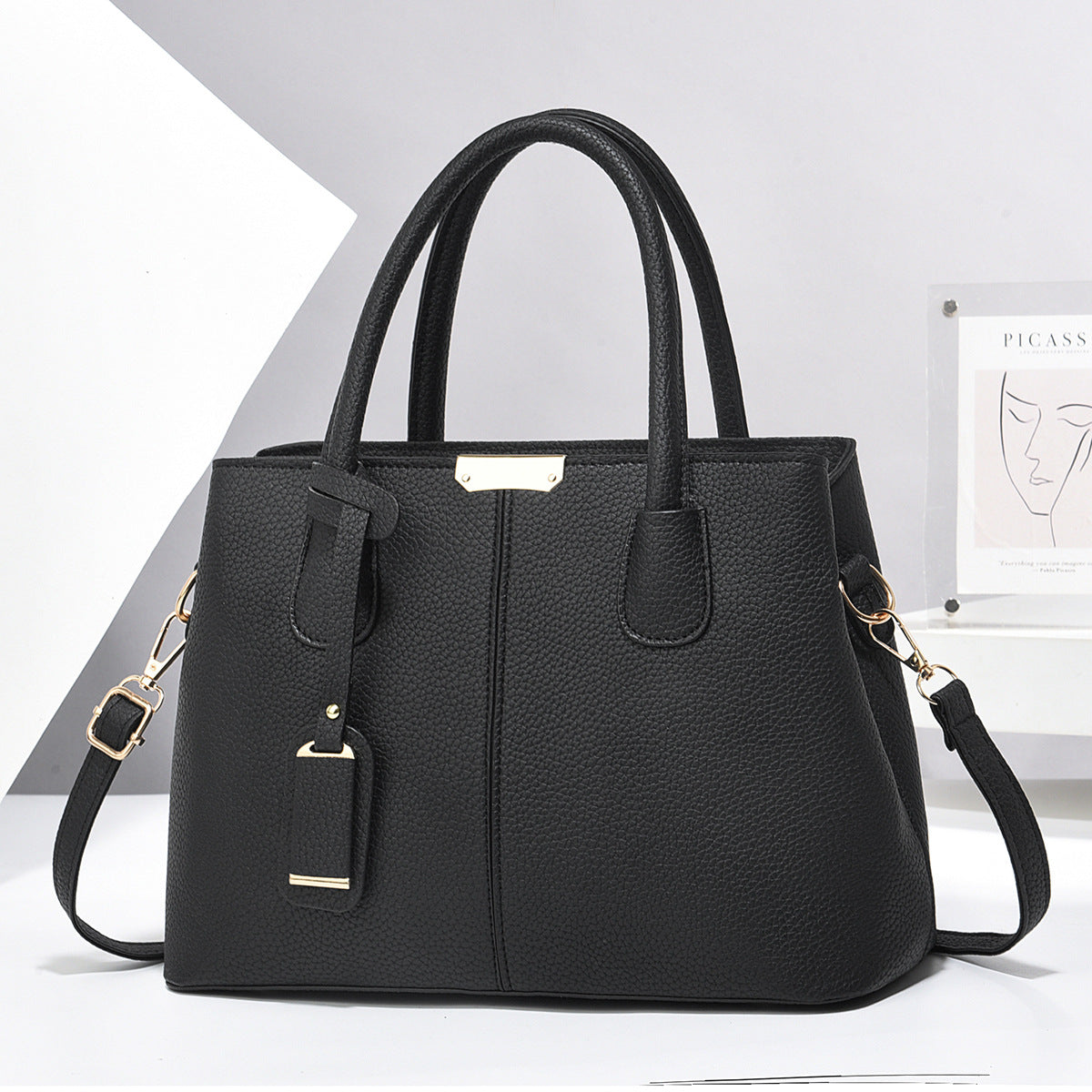 AURORA | MULTI-TONE LEATHER TOTE