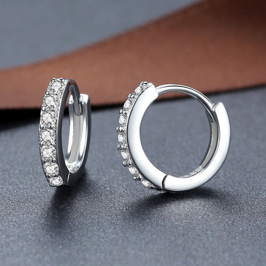 SILVER | 925 DIAMOND STUD EARRINGS