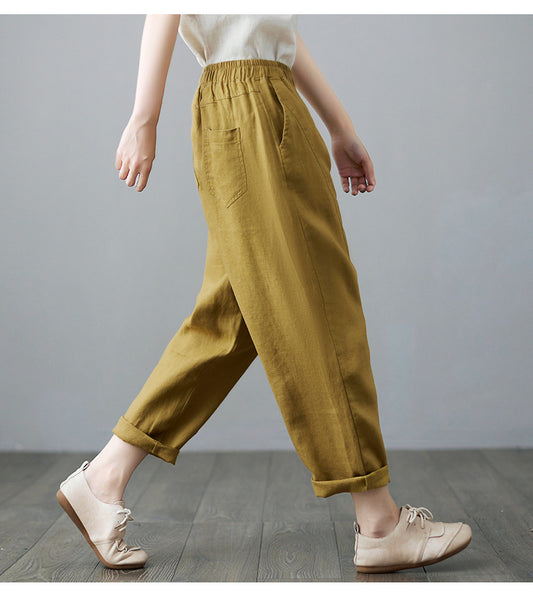 CÉLINE | CROPPED LINEN PANTS