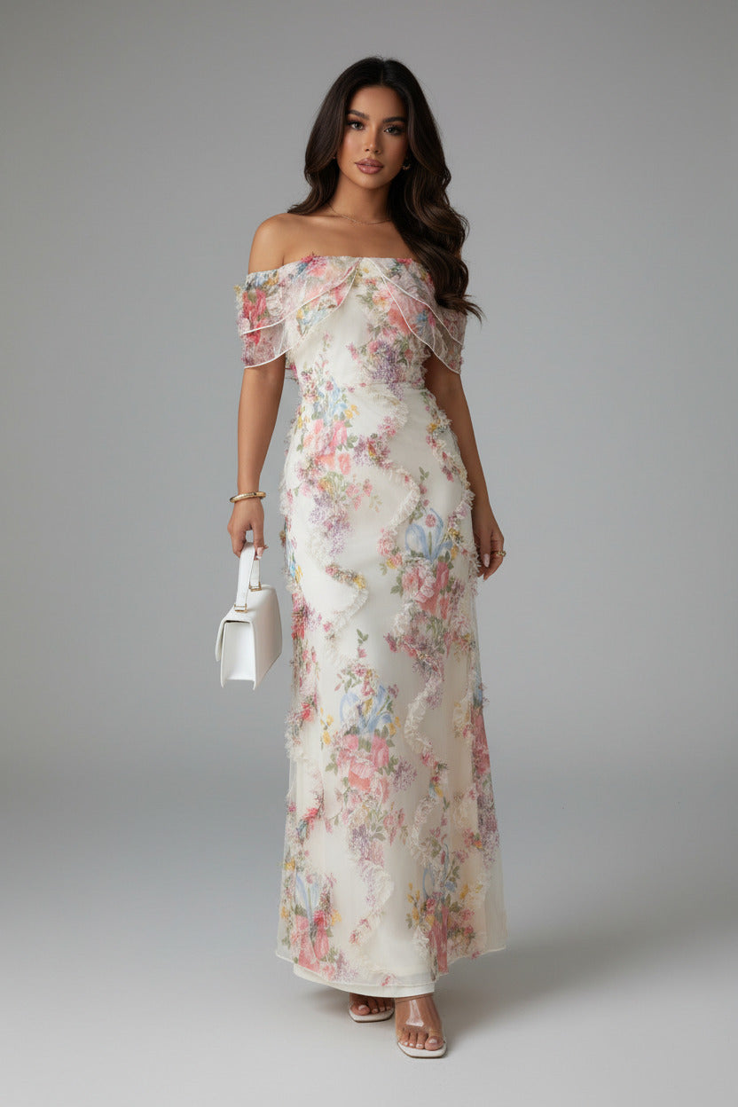 SIENNA | FLORAL MESH DRESS