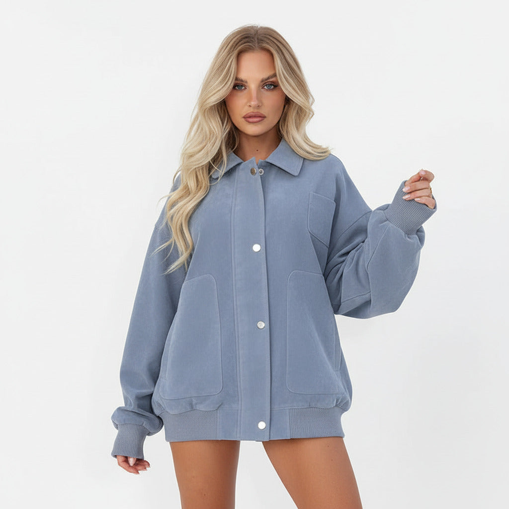 THEA | POLO COLLAR LOOSE JACKET