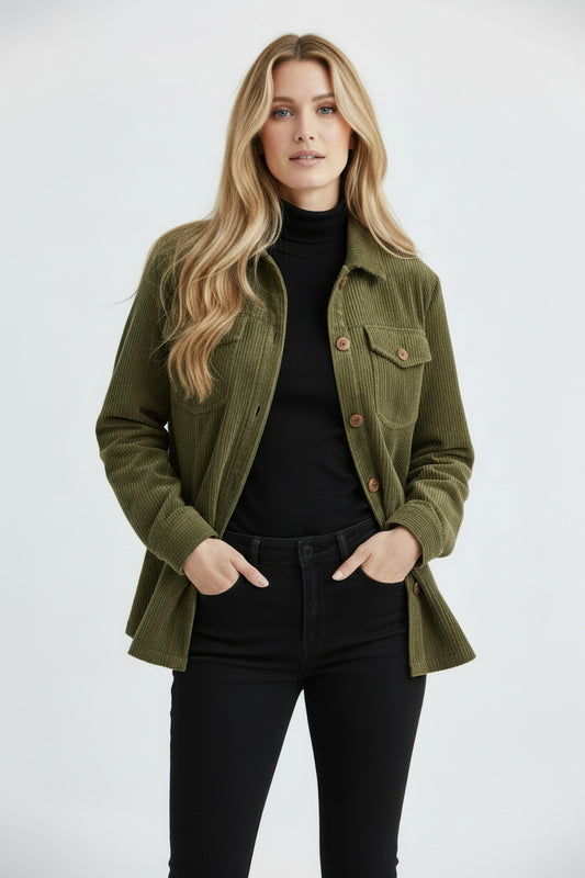 PIPPA | CORDUROY BUTTON JACKET