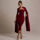 CAPRI | SLEEVELESS CAPE DRESS