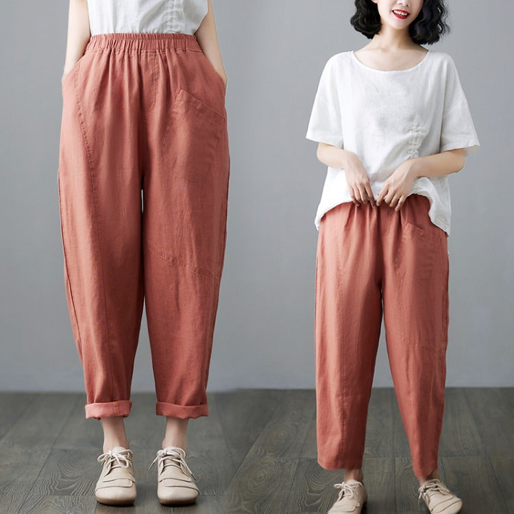 CÉLINE | CROPPED LINEN PANTS