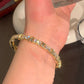 X | X LETTER ZIRCON OPEN BRACELET