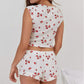 AMÉLIE | KNITTED STRAWBERRY JACQUARD SET
