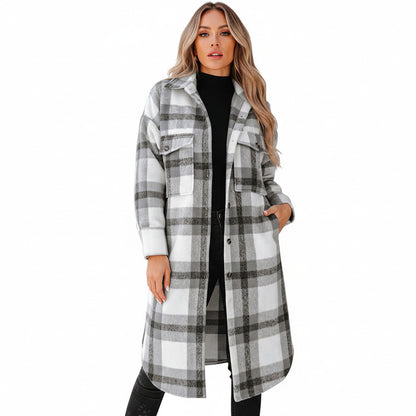 FLORA | PLAID FLANNEL LONGCOAT