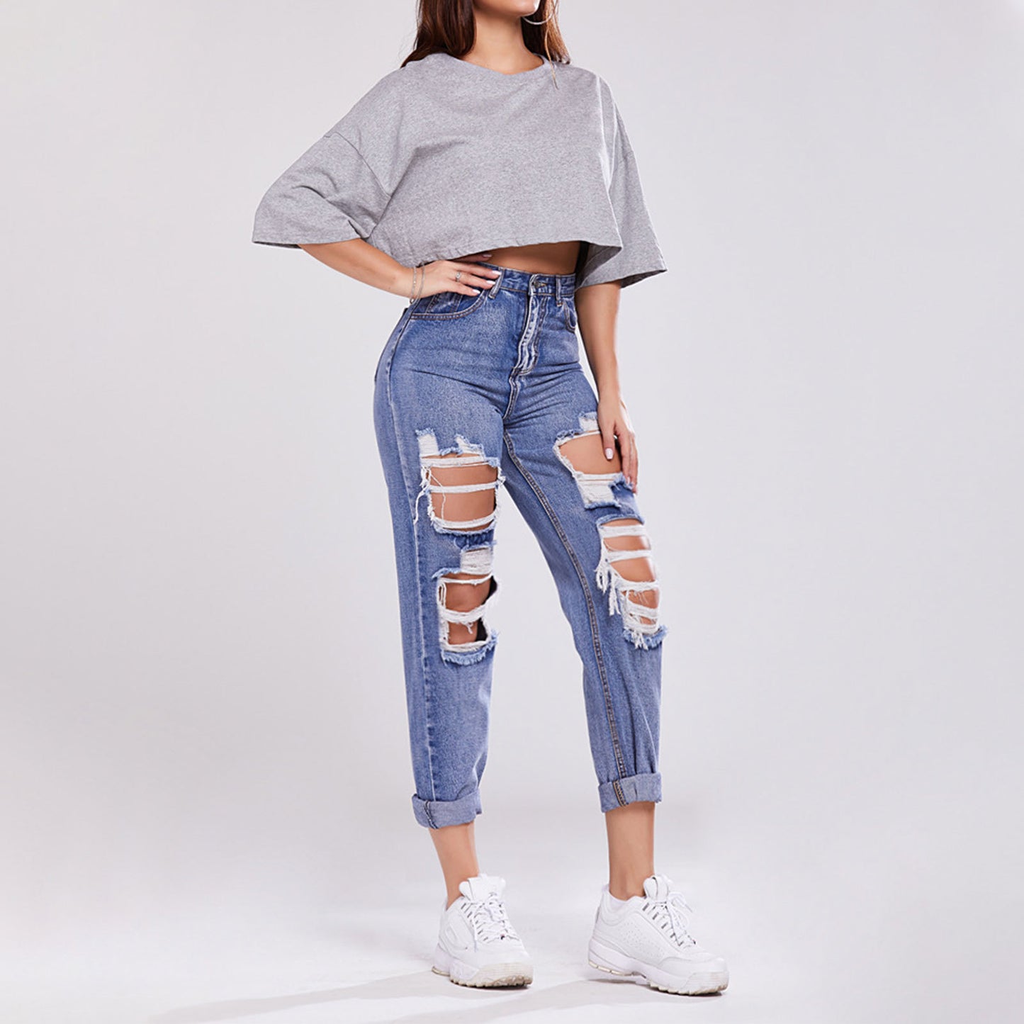 ALENTINA | STRAIGHT-LEG RETRO DENIM JEANS