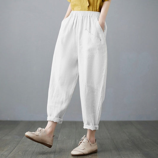 CÉLINE | CROPPED LINEN PANTS
