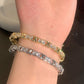 X | X LETTER ZIRCON OPEN BRACELET