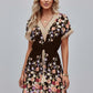 ADÈLE | PRINT LACE HEM DRESS