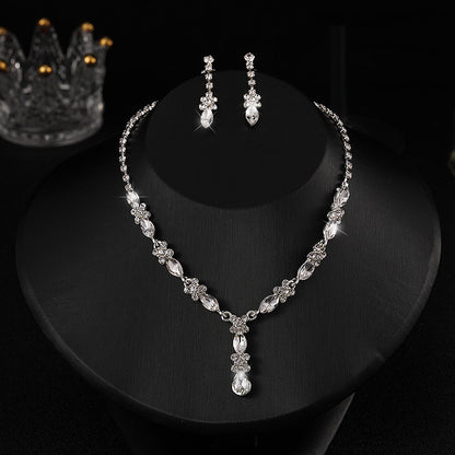 SPARKLE | ZIRCON NECKLACE EARRINGS SET