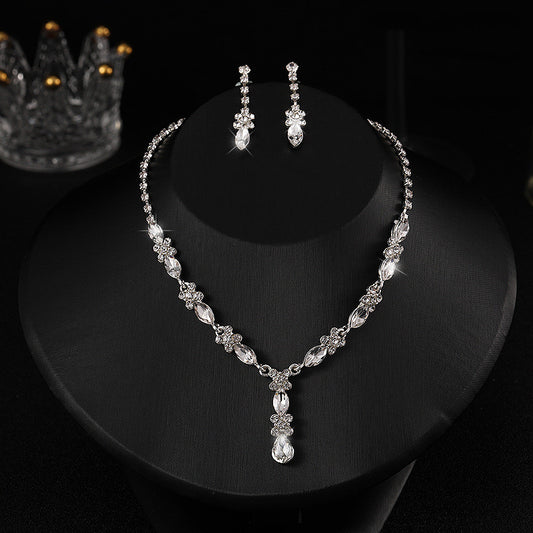 SPARKLE | ZIRCON NECKLACE EARRINGS SET