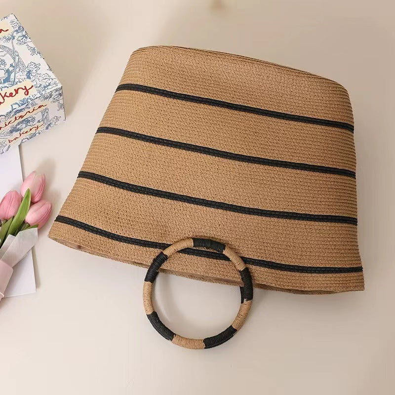 BEACH | WOVEN ROUND BEACH BAG