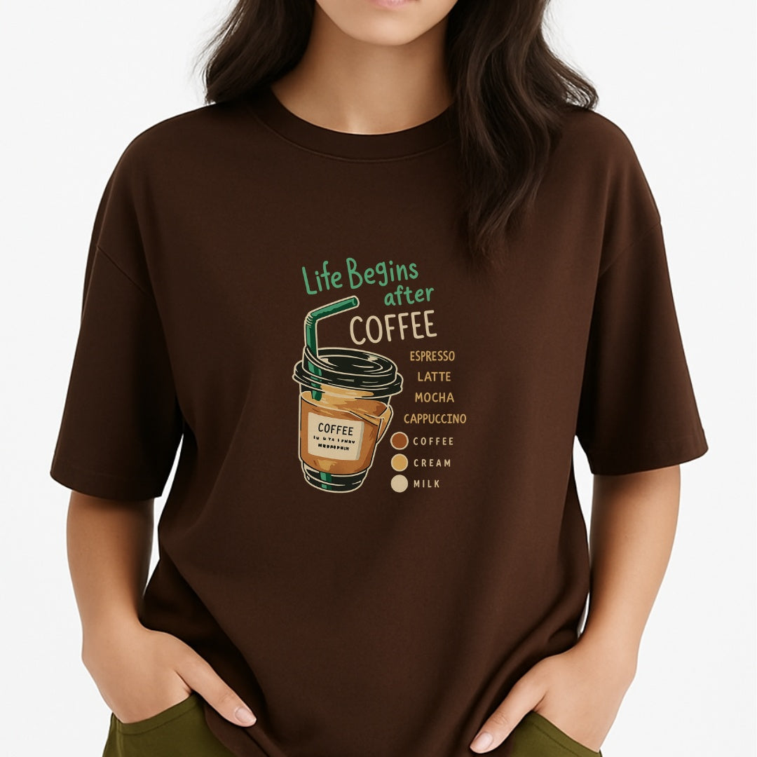 ELYSEE | ARTISAN COFFE PRINTED TOP